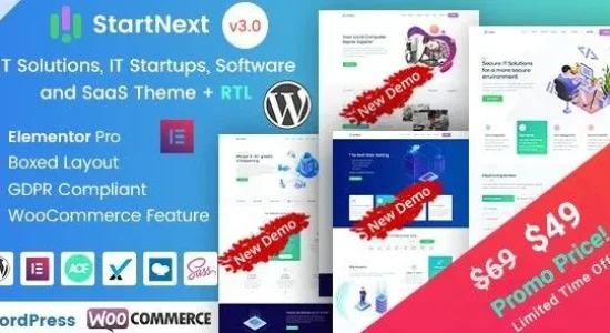 StartNext - IT Startups and Digital Services WordPress Theme