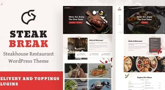 SteakBreak - Meat Restaurant WordPress Theme