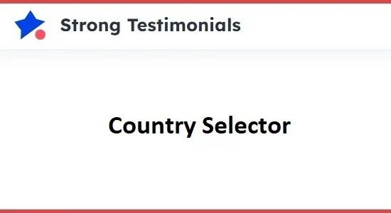 Strong Testimonials Country Selector