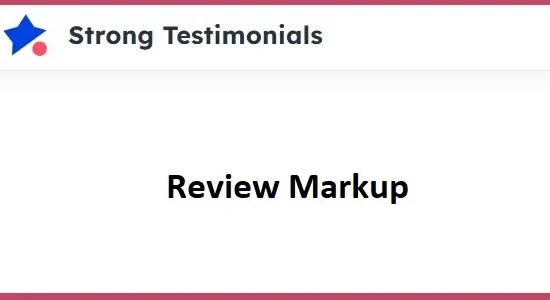 Strong Testimonials Review Markup