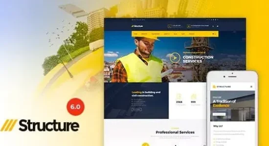 Structure – Construction Industrial Factory WordPress Theme