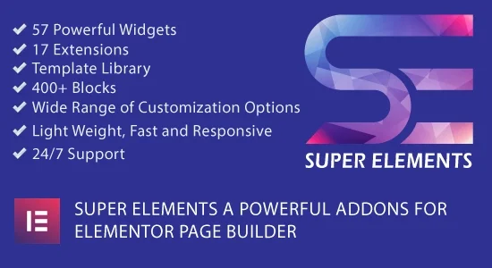 Super Elements Addons for Elementor