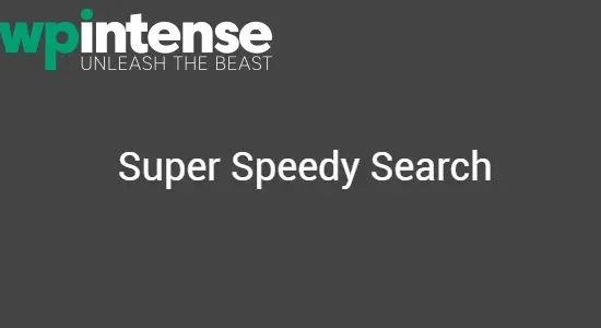 Super Speedy Search