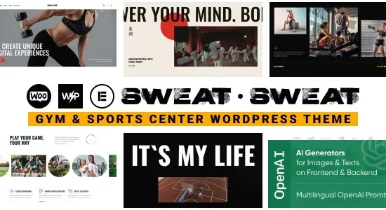 Sweat – Gym & Sports Center WordPress Theme
