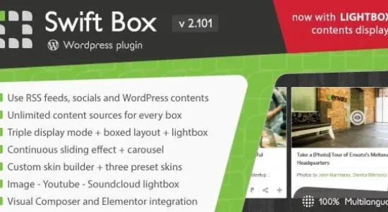 Swift Box– WordPress Contents Slider and Viewer
