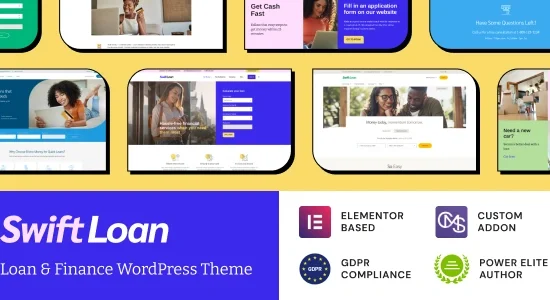 Swift Loan Payday & Banking Finance WordPress Theme