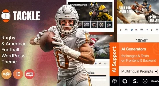 Tackle – Rugby & American Football WordPress Theme