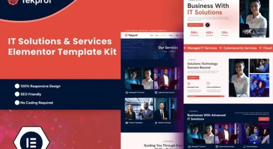 Tekprof – IT Solution & Technology Elementor Template Kit
