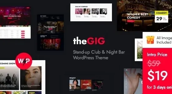 The Gig – Stand-up Club & Night Bar WordPress Theme