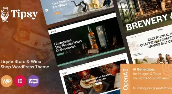 Tipsy 1.0.0 – Liquor Store & Wine Shop WordPress Theme