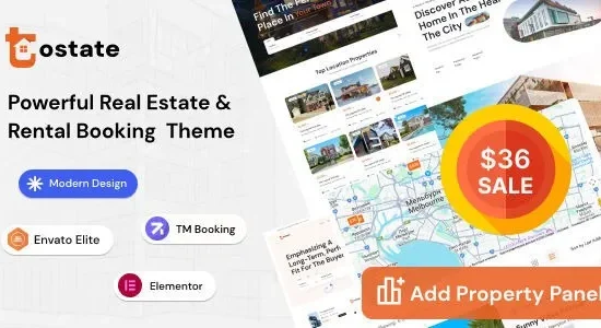 Tostate - Property Listing & Real Estate Ads WordPress Theme