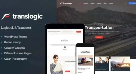 Translogic – Logistics & Shipment Transportation WordPress Theme