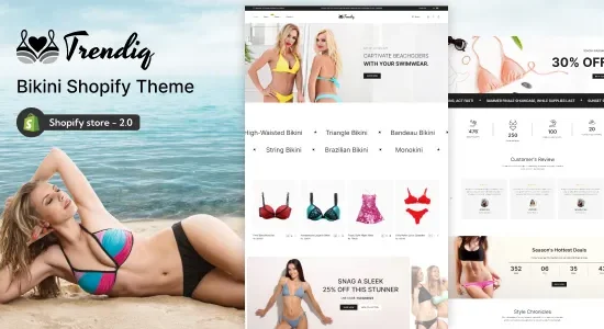 Trendiq - Lingerie, Bikini Store Shopify Theme