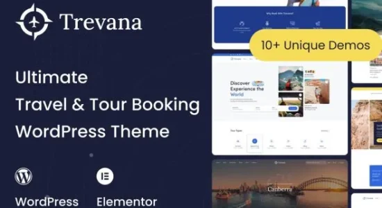 Trevana - Travel & Tour Booking WordPress Theme