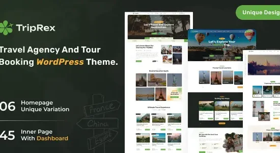 TripRex Travel Agency and Tour Booking WordPress Theme