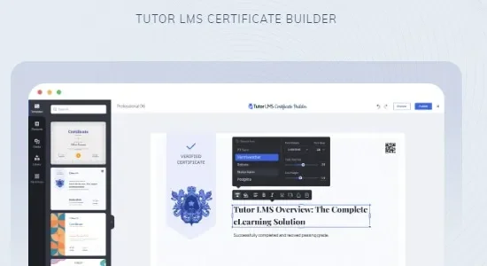 Tutor LMS Certificate Builder