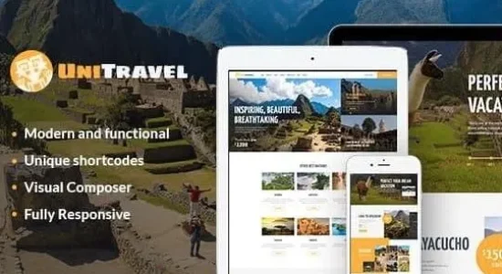 UniTravel - Travel Agency & Tourism Bureau WordPress Theme