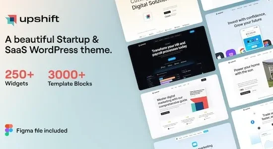 Upshift – Startup & SaaS WordPress Theme