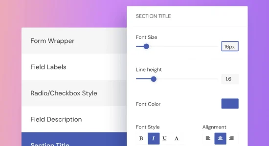 User Registration PRO Style Customizer addon