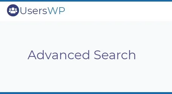 UsersWP Advanced Search