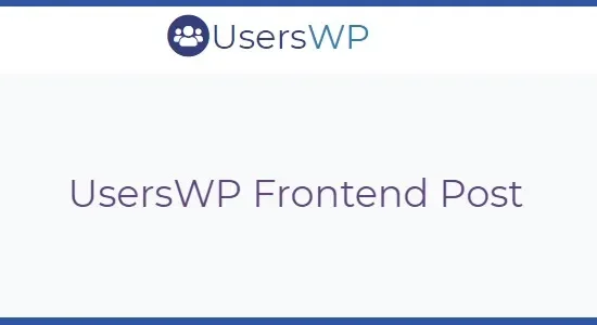 UsersWP Frontend Post