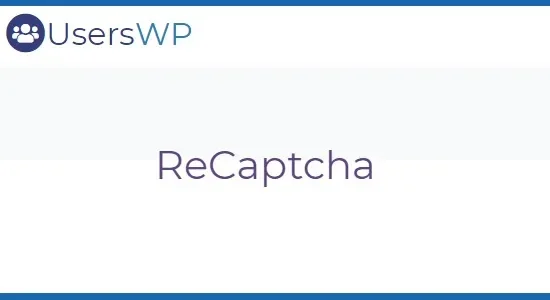 UsersWP ReCaptcha