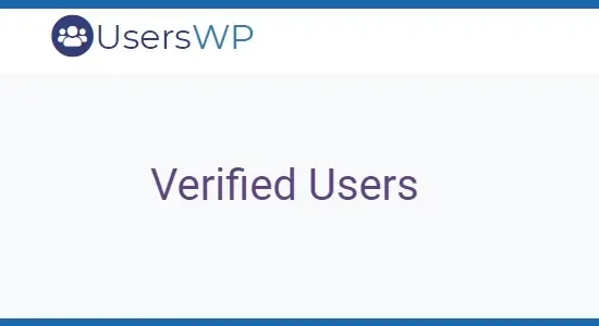 UsersWP Verified Users