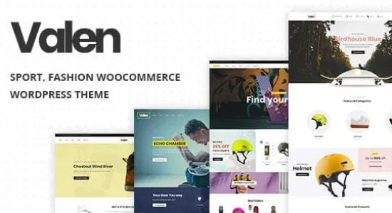 Valen- Sport, Fashion WooCommerce WordPress Theme