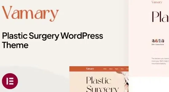 Vamary - Plastic Surgery WordPress Theme