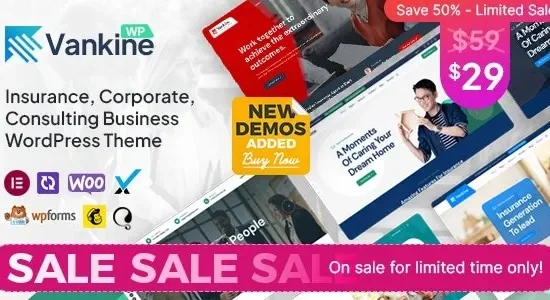 Vankine 1.3.2 – Insurance & Consulting Business WordPress Theme