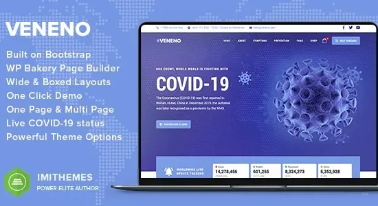Veneno - Coronavirus Information WordPress Theme