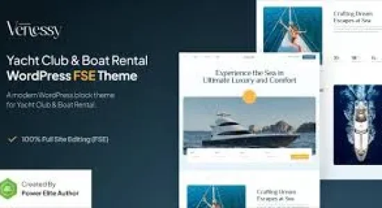 Venessy – Yacht Club & Boat Rental FSE WordPress Theme