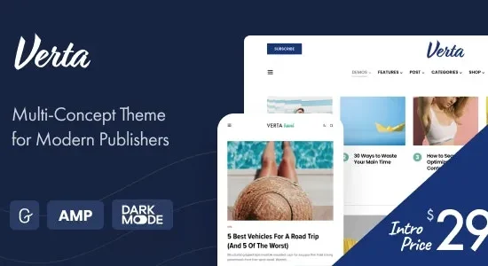 Verta - Multi-Concept WordPress Theme