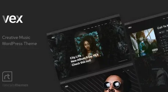 Vex - Creative Music wordpress theme