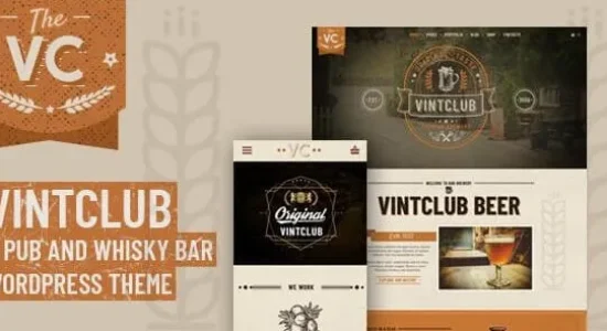 VintClub - A Pub and Whisky Bar WordPress Theme