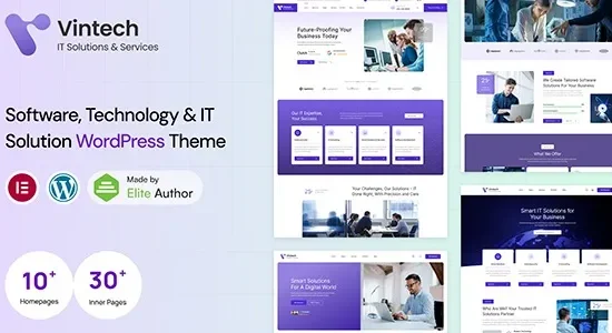 Vintech - Technology & IT Solutions WordPress Theme