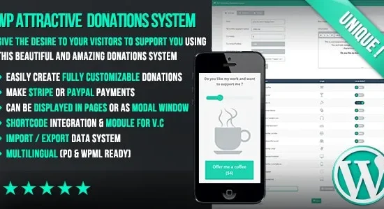 WP Attractive Donations System Easy Stripe & Paypal donations