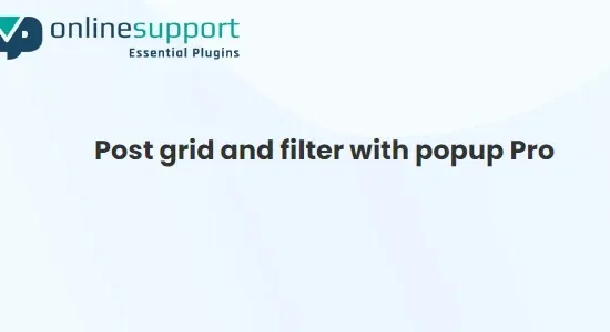 WP OnlineSupport Post grid and filter with popup Pro
