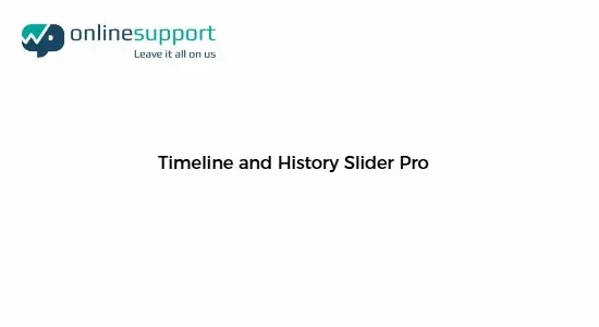 WP OnlineSupport Timeline and History Slider Pro