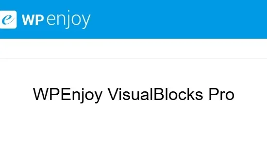 WPEnjoy VisualBlocks Pro 1.0.0