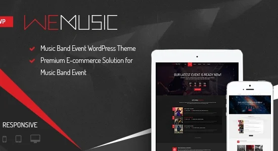 WeMusic – Music Band Event WordPress Theme