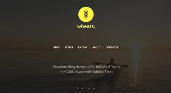 Wheats - Blogging WordPress Theme
