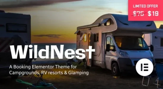 WildNest – Campgrounds & RV Parks Booking Theme