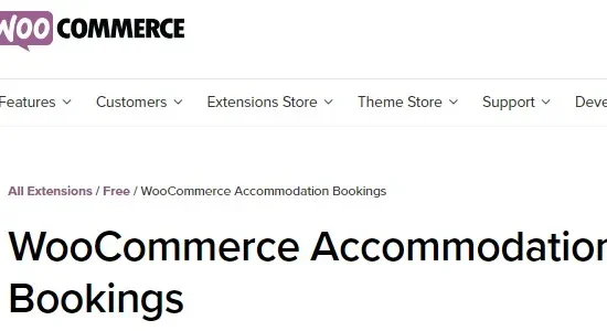 WooCommerce Accommodation Bookings