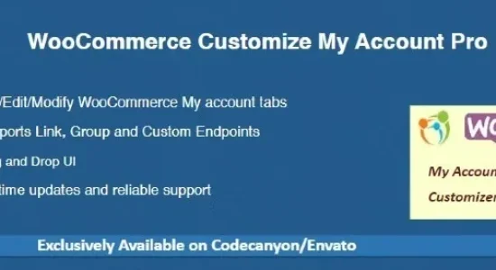 WooCommerce Customize My Account Pro 3.7.0