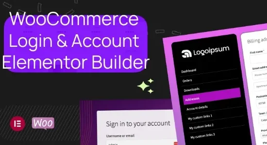 WooCommerce Login & Account Pages for Elementor