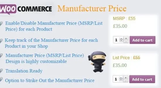 WooCommerce Manufacturer Price