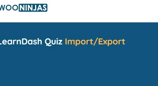 WooNinjas LearnDash Quiz Import Export