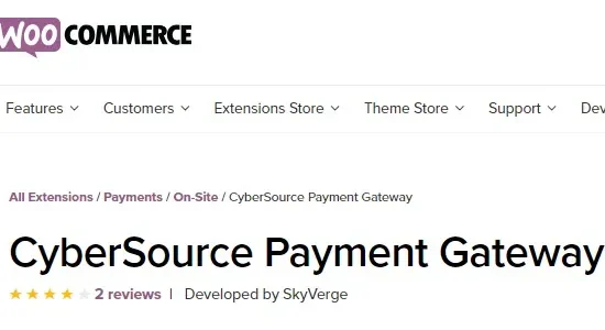 Woocommerce CyberSource Payment Gateway