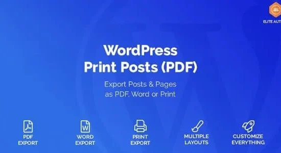 WordPress Print Posts & Pages (PDF) 1.5.11